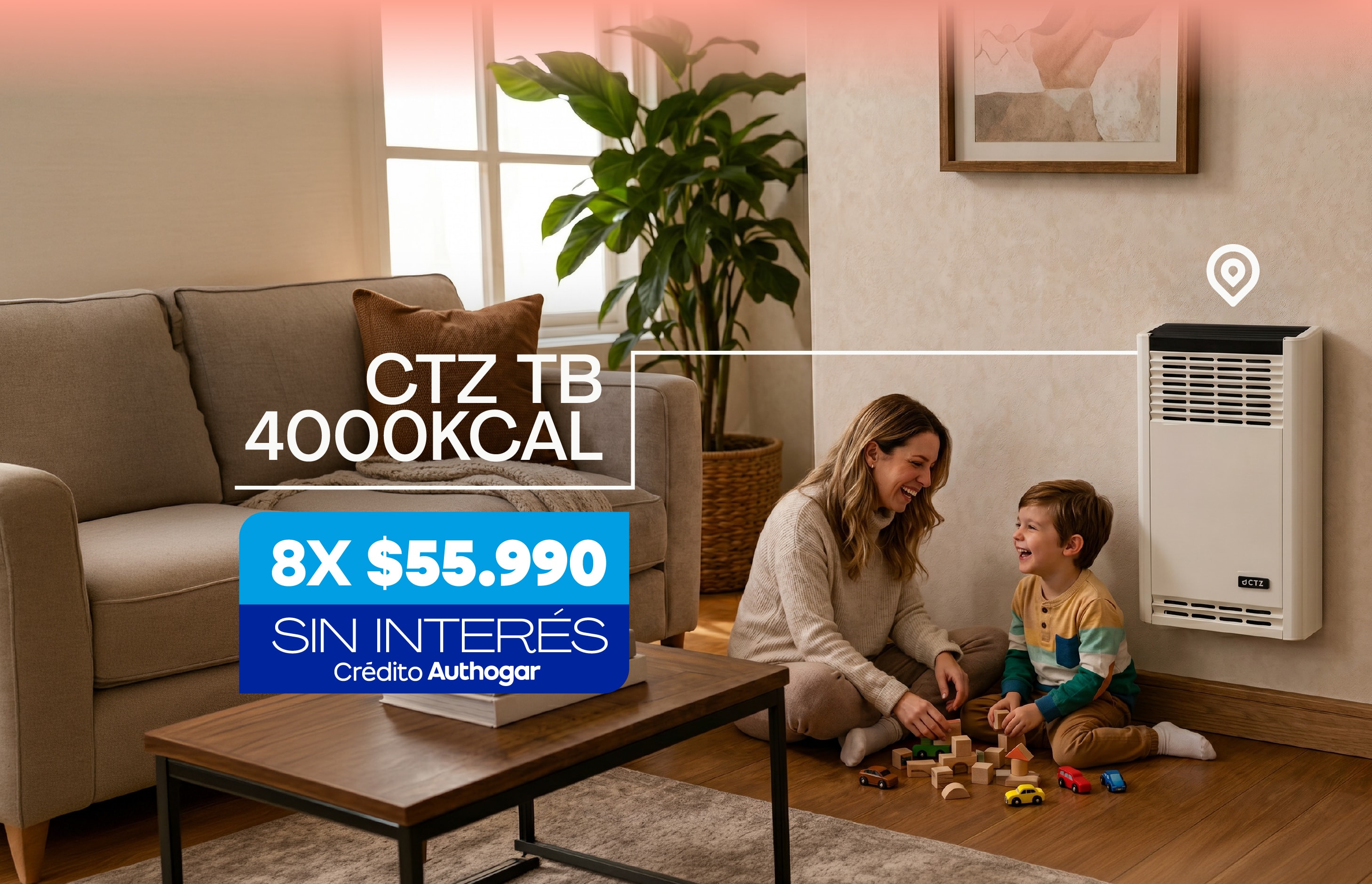 CTZ TB 4000KCAL 8X $55.990 SIN INTERÉS Crédito Authogar